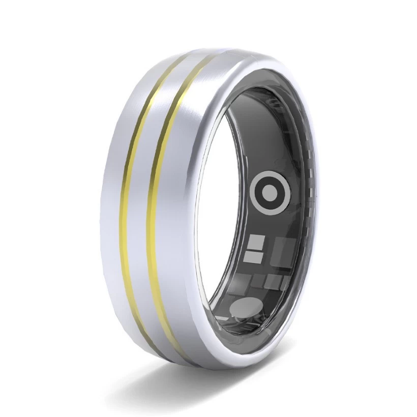 OEM/ODM Smart Ringe gewölbter Gold Wolfram Carbide Health Smart Ring White Label Herzfrequenz Wasserdicht heiß verkauft Fashion Männer Sport Ring China Hersteller China Hersteller