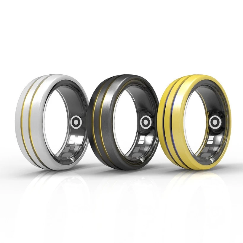 OEM/ODM Smart Ringe gewölbter Gold Wolfram Carbide Health Smart Ring White Label Herzfrequenz Wasserdicht heiß verkauft Fashion Männer Sport Ring China Hersteller China Hersteller