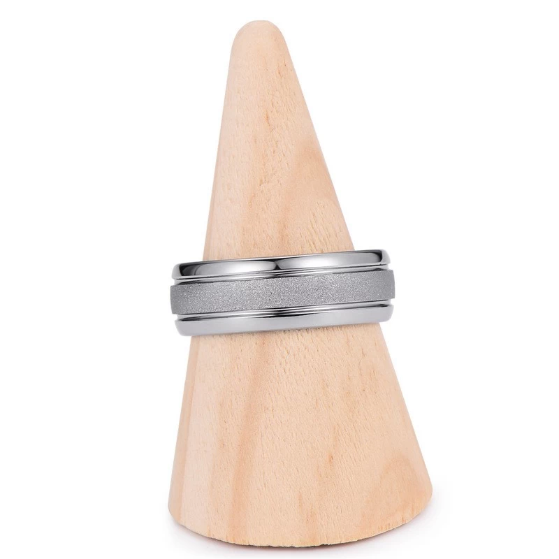 Sandstrahlter Finish | 8mm Comfort Fit Ehering für Männer & Frauen | Hypoallergener, kratzfestem Wolfram-Carbid-Ring (Größen 6-14) | Großhandel verfügbar