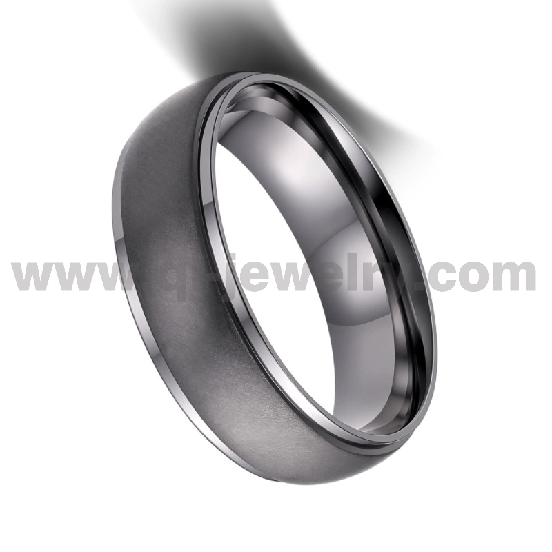 Premium 8mm Domed & Step Edge Pure Tantalum Wedding Bands – Customizable Sizes & Finishes