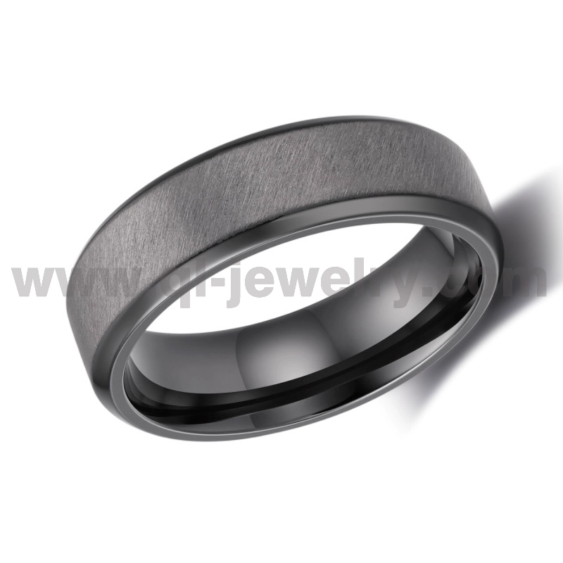 8 mm hochwertige Eheringe aus reinem Tantal – individuelle Größen und Stile mit schräg gebürsteter Oberfläche