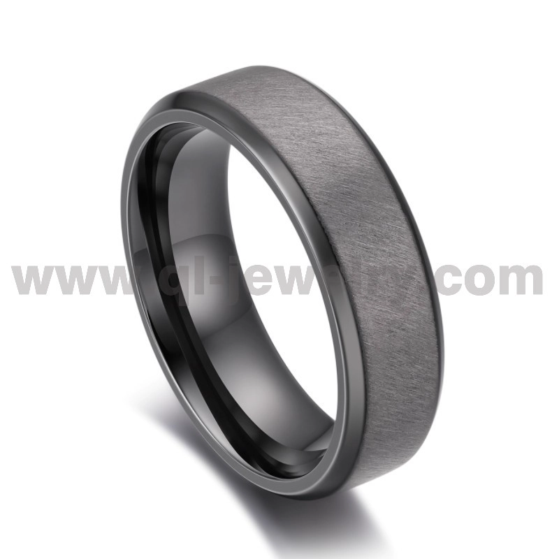 8 mm hochwertige Eheringe aus reinem Tantal – individuelle Größen und Stile mit schräg gebürsteter Oberfläche