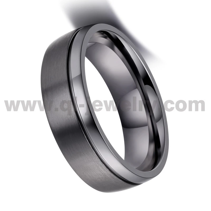 8mm Dome Matte & High-Polish Pure Tantalum Wedding Ring for Men | OEM/ODM Manufacturing