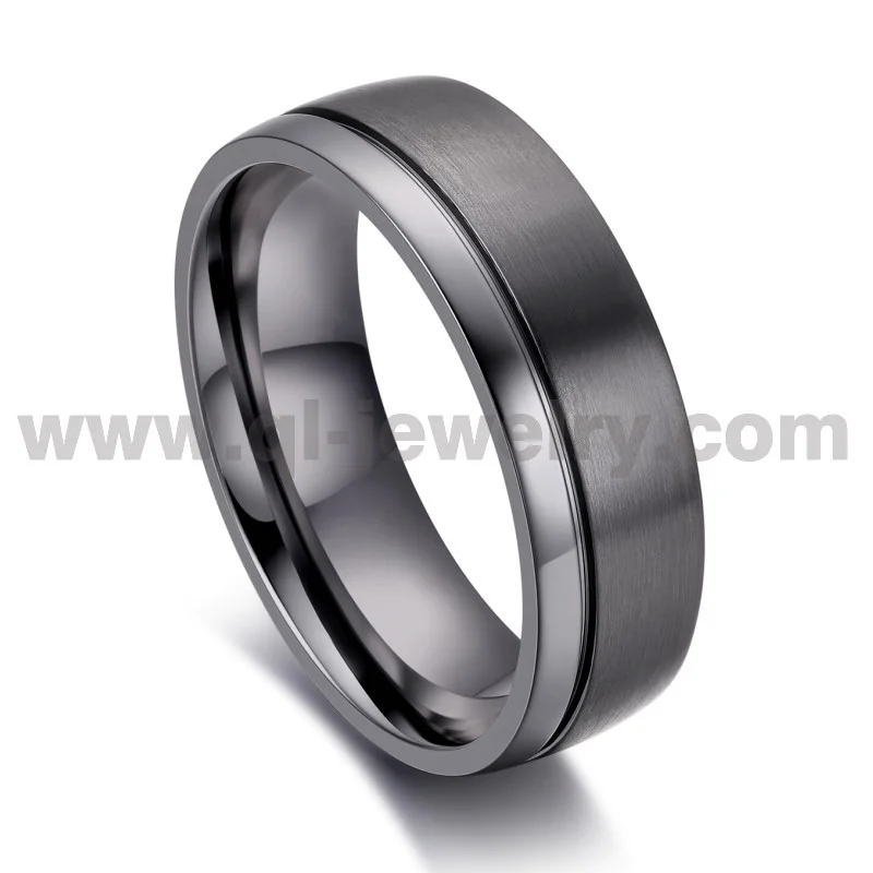 8mm Dome Matte & High-Polish Pure Tantalum Wedding Ring for Men | OEM/ODM Manufacturing