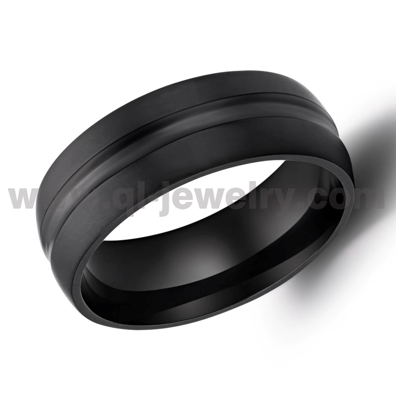 8 mm mattschwarzer Tantal-Kuppel-Ehering für Männer | OEM/ODM-Fertigung
