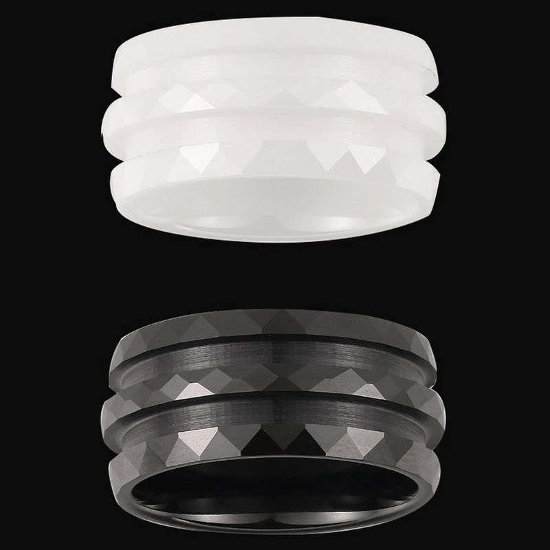 Anelli grezzi in ceramica con zirconio a doppia scanalatura da 10 mm | Produttore e fornitore all'ingrosso