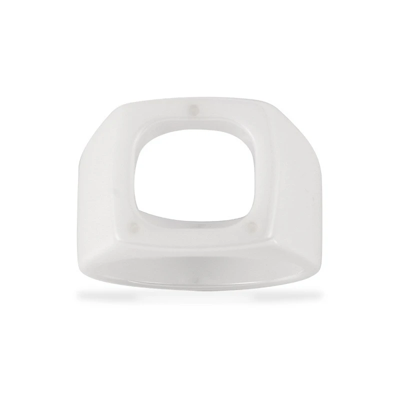 Premium Wholesale Zirconia Ceramic Ring for Men with Inlaid Square Design