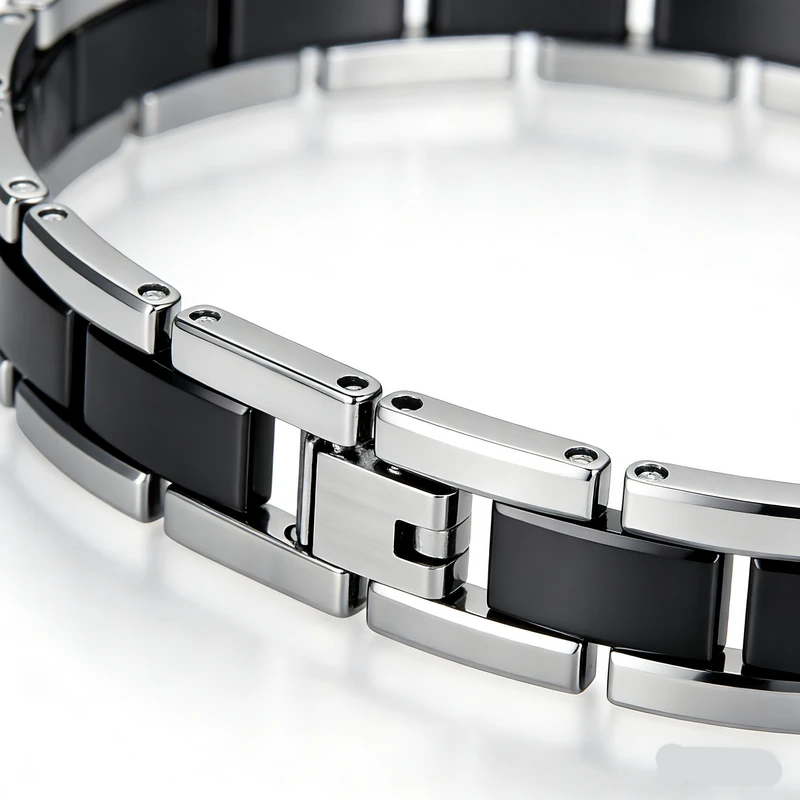 Direct Manufacturer Supply: Durable Black Vacuum-Plated Tungsten Couple Bracelets for Wholesale