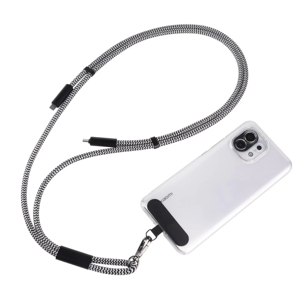 Chine Créateur Couvure Couble Câble de charge de longe 60W Gift Multi type C vers USB C Calage de chargement de lonyard fabricant