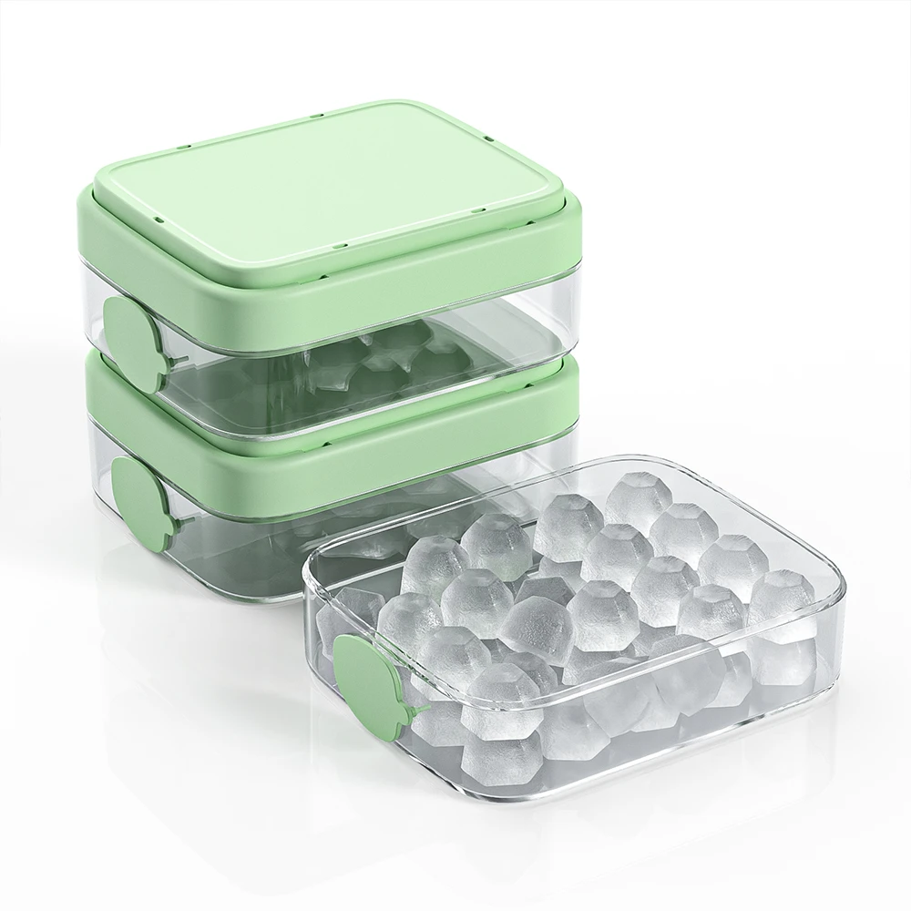 China BHD NEW 20 Cavity Honeycomb Ice Cube Mold Easy Press For Chilling Whskey Push Release Plastic Ice Cube Container manufacturer