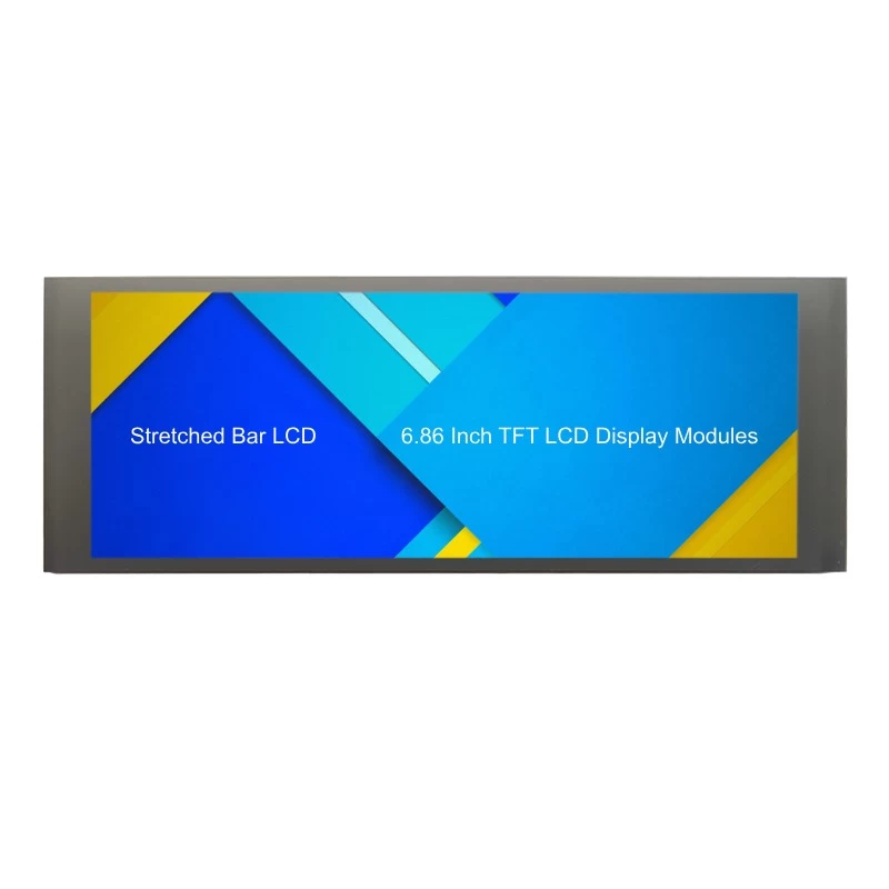 China Stretched Bar LCD Display 6.86 Inch 480x1280 Stretch Bar Type LCD Touch Screen Panel (KWH0686ST01-C01) manufacturer