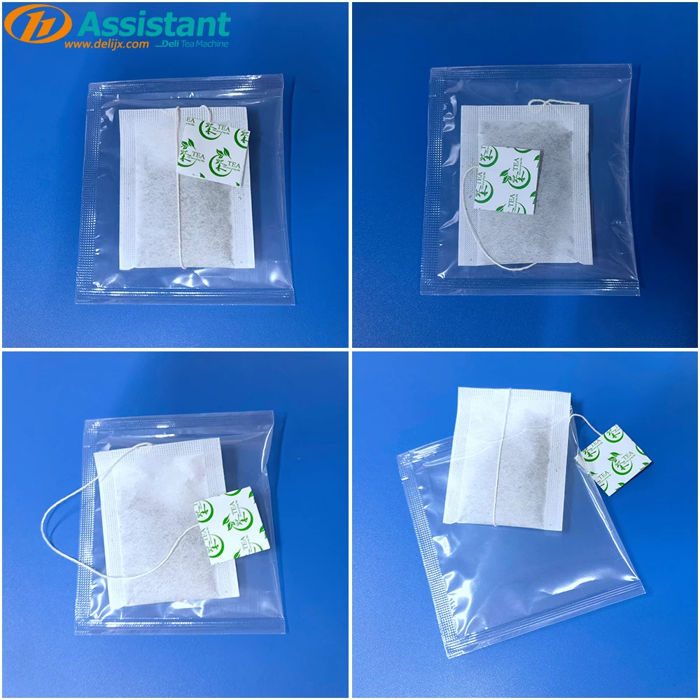 China Automatic Square Tea Bag Packing Machine With Outer Plastic Bag DL-LSDP-XBW manufacturer