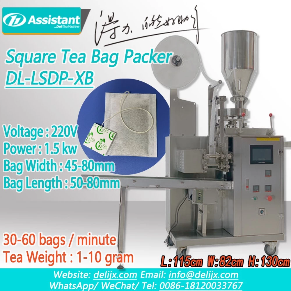 中国 ラベル DL-LSDP-XB が付いている自動正方形のティー バッグのパッキング機械 メーカー