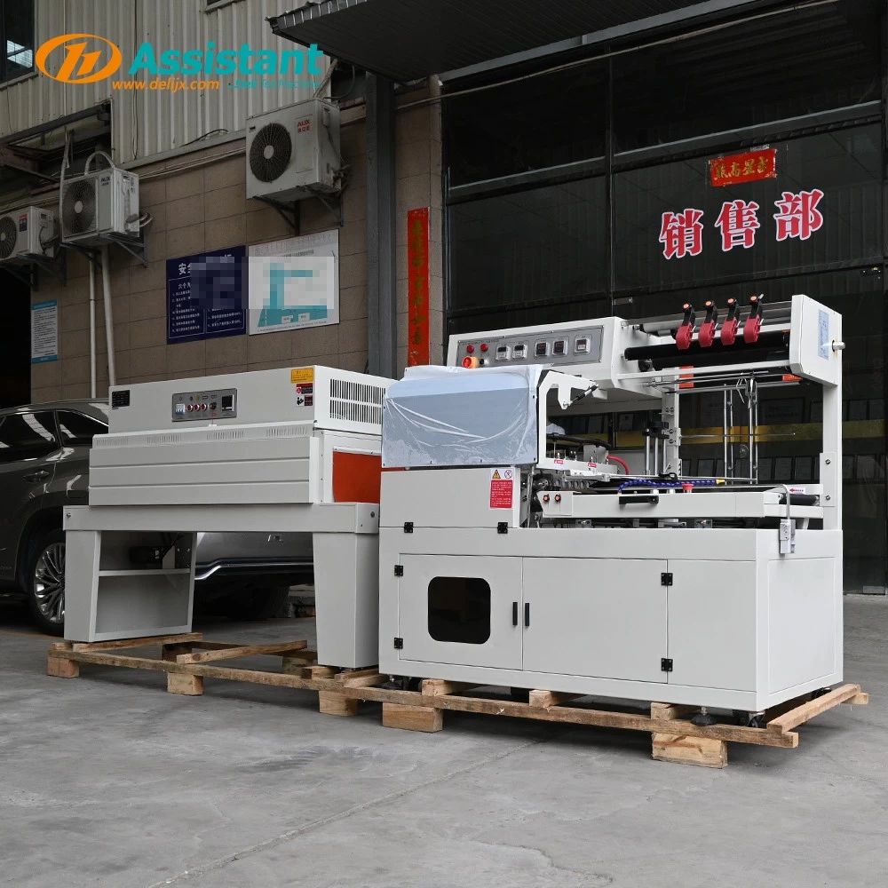 中国 Lバーシーラーシュリンクラップ小箱本プラスチックフィルム包装熱収縮包装機 DL-450L&DL-BSB-4020 メーカー