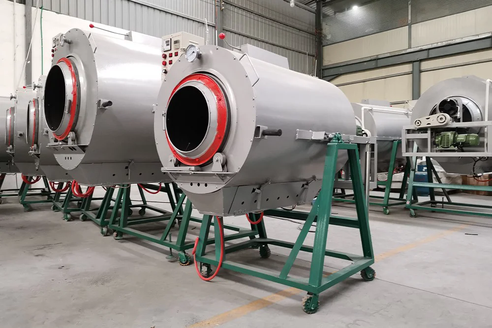 Drum-Type Gas Tea Fixation Machine