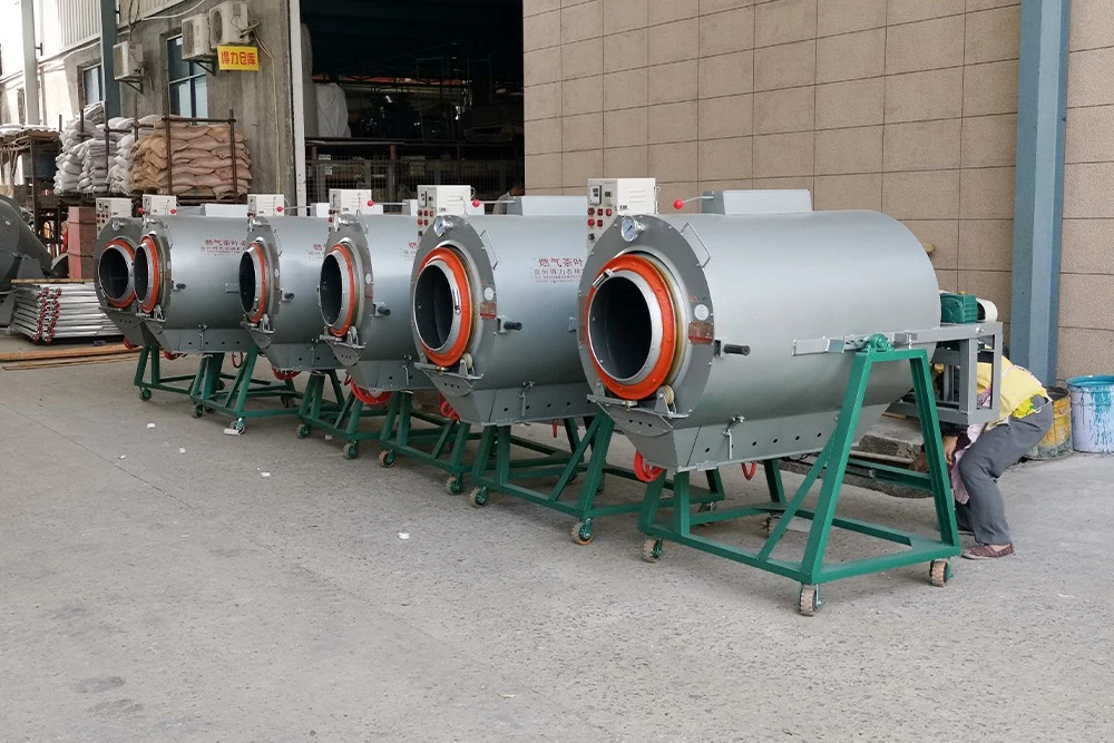 Drum-Type Gas Tea Fixation Machine