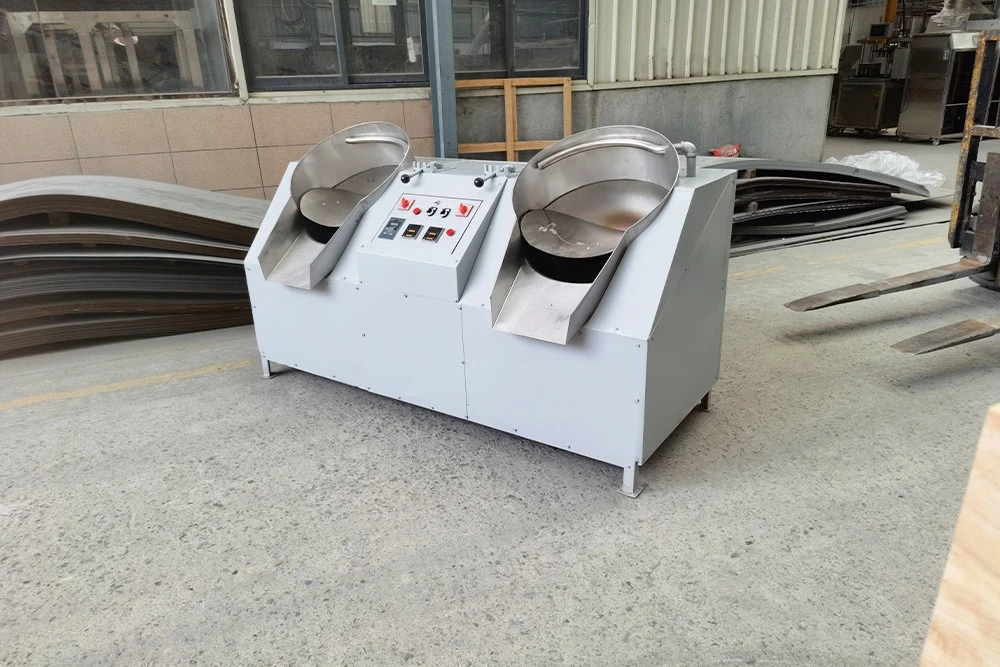 Double pan tea roaster for Green tea