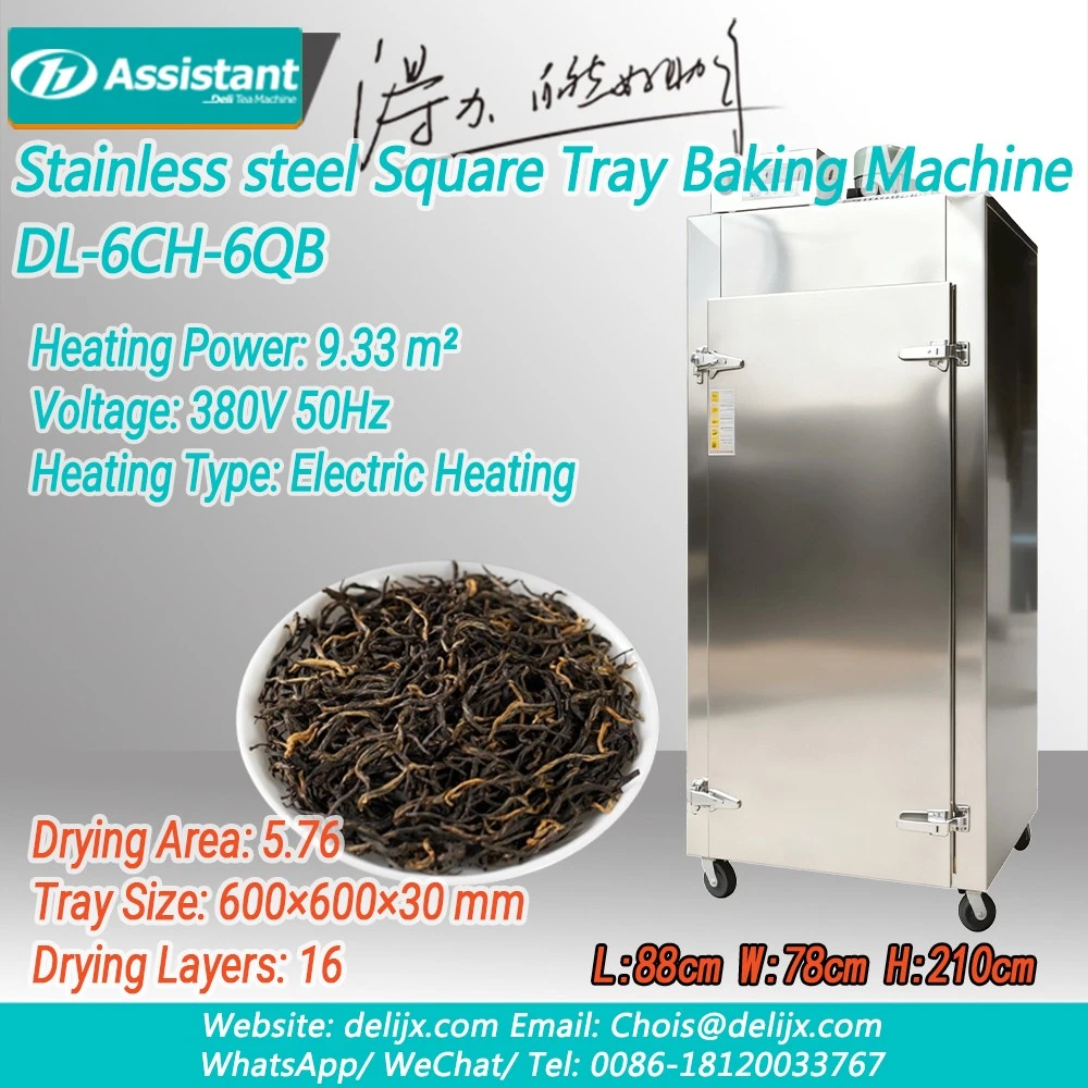 Cina Mesin Kabinet Pemanggang Teh Udara Panas Tipe Baki Persegi DL-6CH-6QB pabrikan