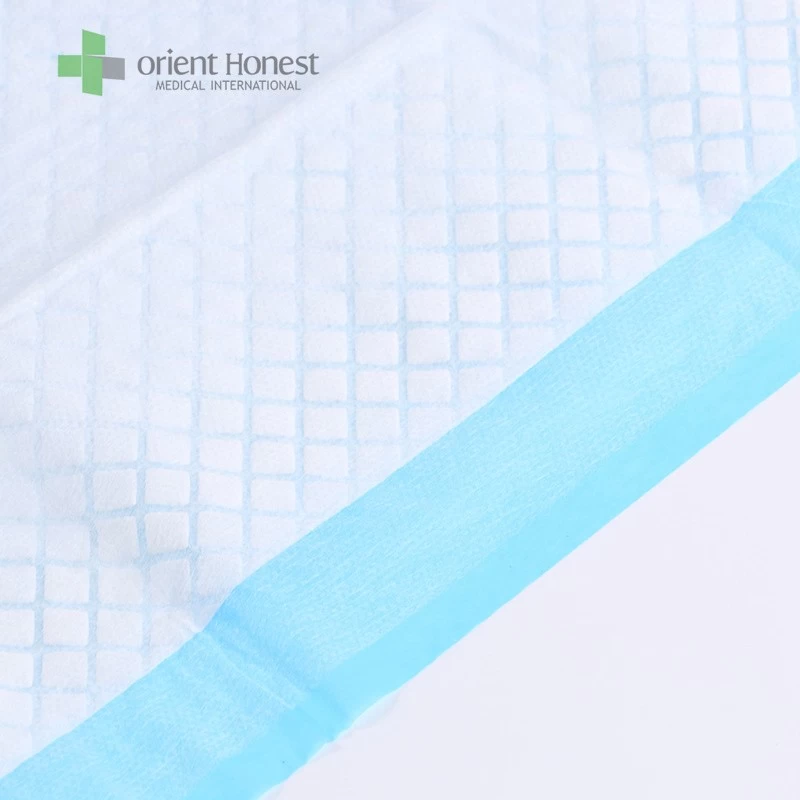 Hospital disposable nonwoven bed sheet medical underpad absorption blue bed pad for adult and baby