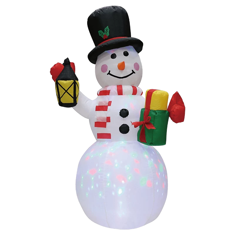 China Senmasine Boneco de neve de Natal inflável interno e externo para decoração de quintal com luzes LED fabricante