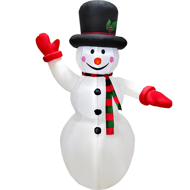 China Senmasine Weihnachten aufblasbarer Schneemann mit LED-Lichtern, zum Aufblasen, für den Innen- und Außenbereich, festliche Feiertags-Weihnachtsdekoration Hersteller