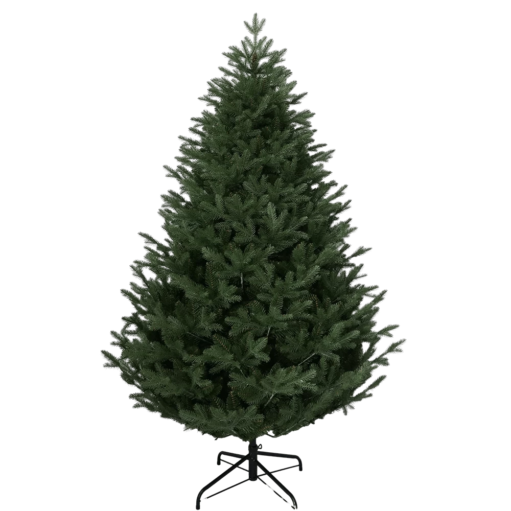 China Senmasine Christmas Tree 210cm For Outdoor Home Decoration Artificial Pe Mixed Pvc Frosted Mulberry Fir Hinged manufacturer