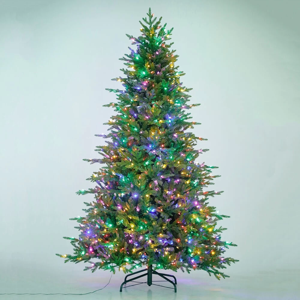 الصين شجرة عيد الميلاد سينماسين 7.5 قدم من مادة البولي فينيل كلوريد الاصطناعية لتزيين حفلات عيد الميلاد في الأماكن الخارجية والداخلية الصانع