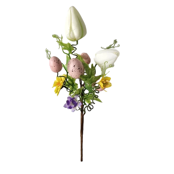 porcelana Senmasine Selecciones de Pascua con Huevos de Espuma Coloridos Hojas Artificiales Mixtas Decoración de Zanahoria de Conejo fabricante