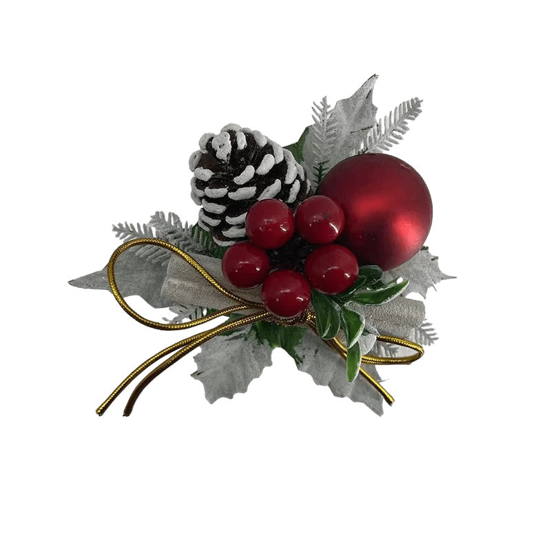 China Senmasine Multiple Styles Berries Picks For Christmas Tree Wreath Decoration Mixed Pinecones Holly Leaves manufacturer