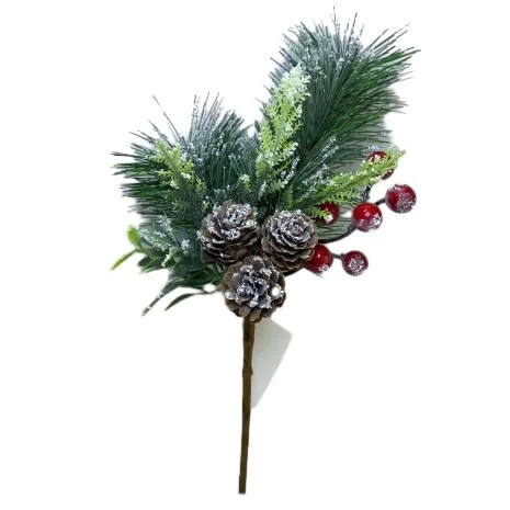 porcelana Senmasine púas florales de pino para coronas de Navidad guirnaldas fiesta DIY adornos de Navidad regalos decorativos fabricante