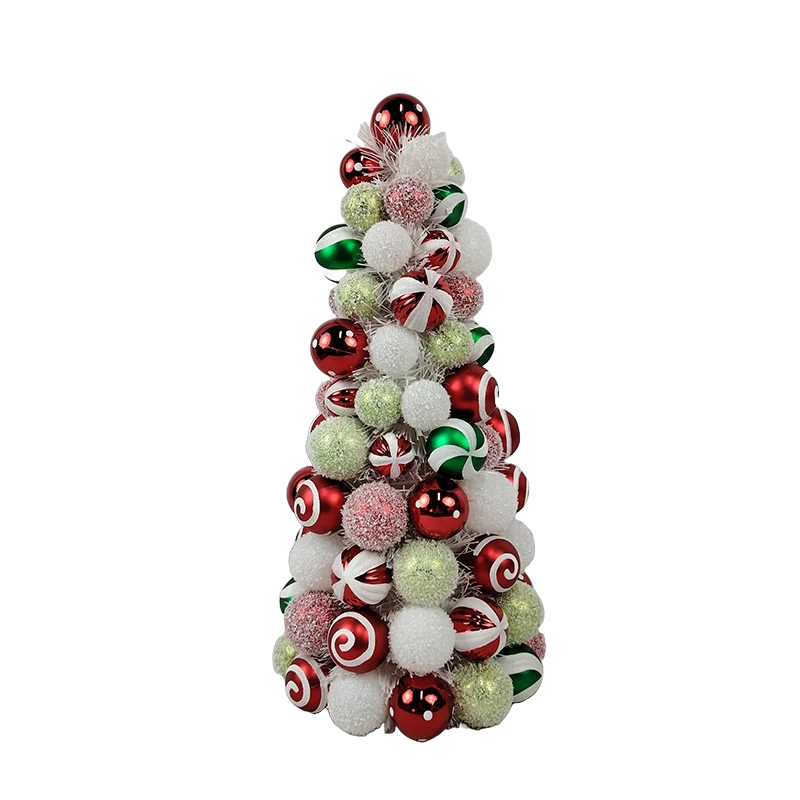 porcelana Cono de bola Senmasine de 40 cm para suministros de fiesta de Navidad, decoración de mesa interior para el hogar fabricante