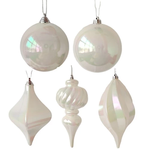 Chine Senmasine – boules de boules de forme spéciale arc-en-ciel, décoration suspendue pour fête de noël, ornements en plastique incassables fabricant