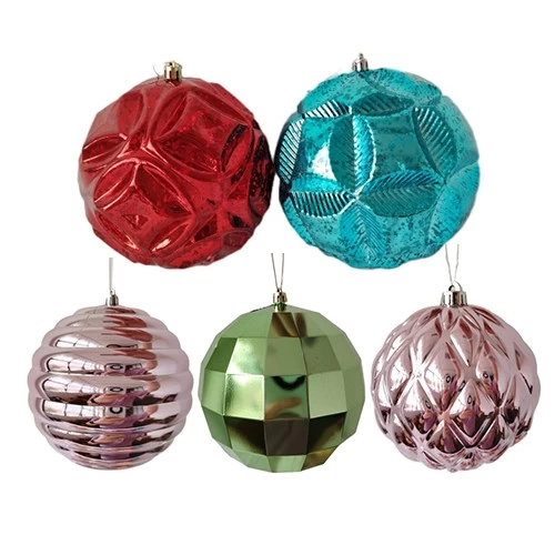 Китай Senmasine 15 см рождественские безделушки на заказ небьющиеся пластиковые украшения подвесные украшения шар специальной формы производителя