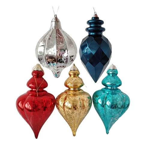 porcelana Senmasine adornos bolas navideñas Tamaño múltiple Inastillable Adornos con formas especiales decoración colgante fabricante