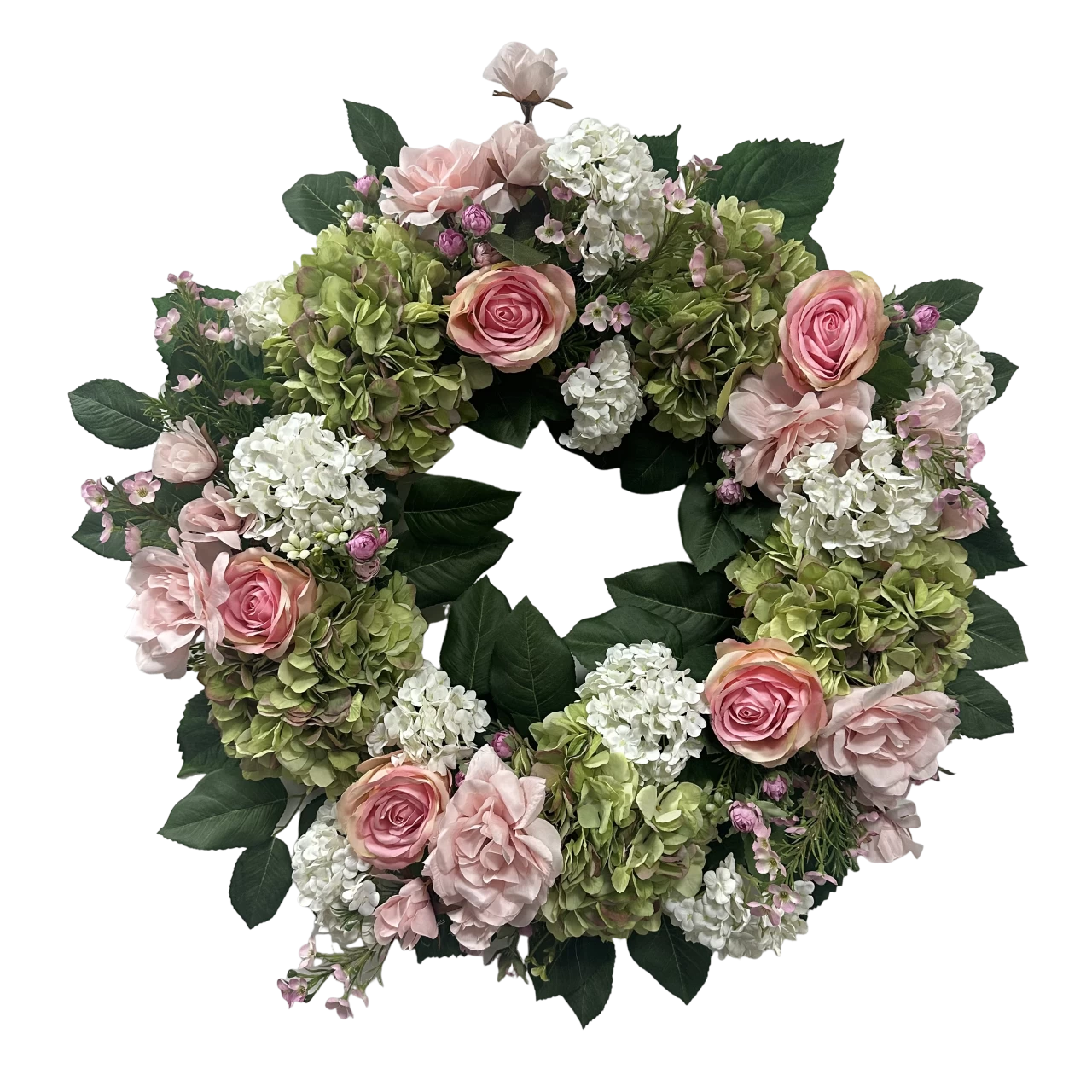 China Senmasine Hortensienkranz, Pfingstrose, künstliche Kränze, Blumen, Rose, Dahlie, für die Frühlingsdekoration an der Haustür Hersteller