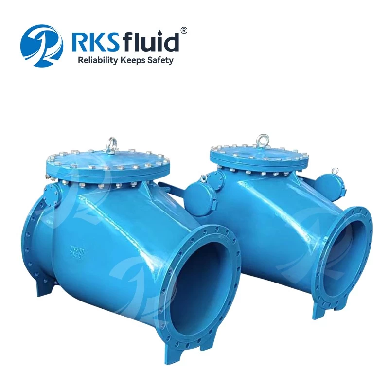 China DIN3202 F6 ductile iron flange swing check valve PN16 for water manufacturer