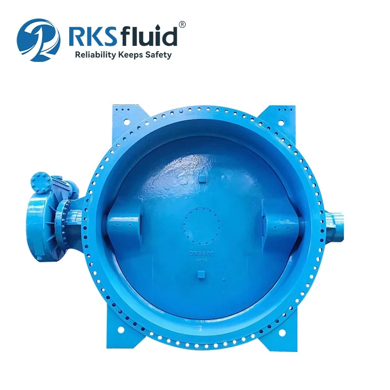 China DN1800 PN16 Double Eccentric Butterfly Valve manufacturer
