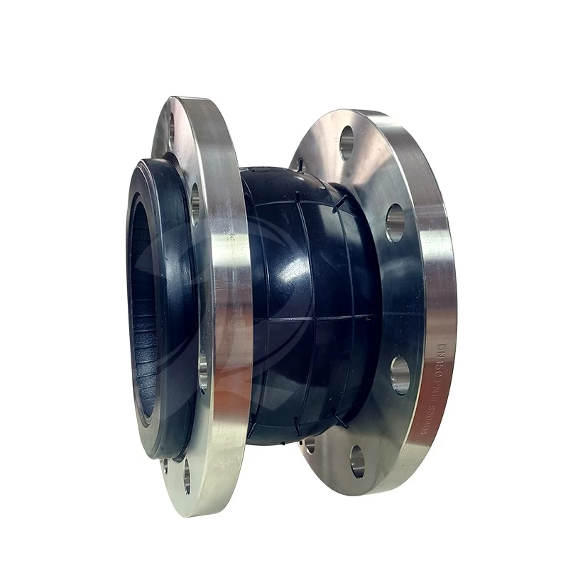 China Customizable Metal Stainless Steel Flange Expansion Joint Rubber DN150 PN16 manufacturer