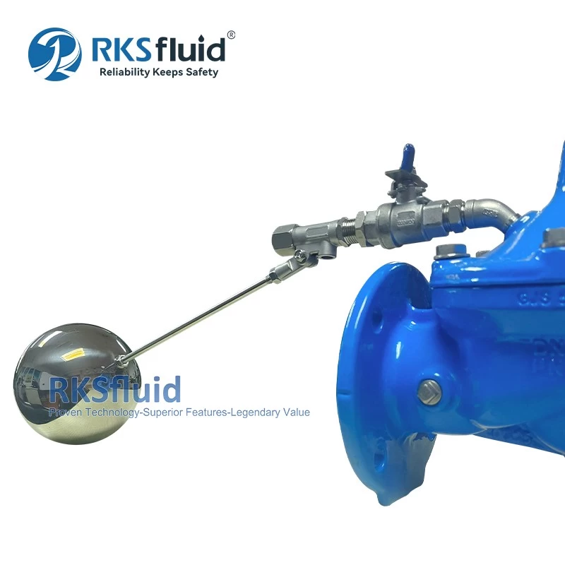 porcelana Válvula flotante de control remoto de hierro dúctil OEM ODM 100X PN16 para tubería de agua fabricante