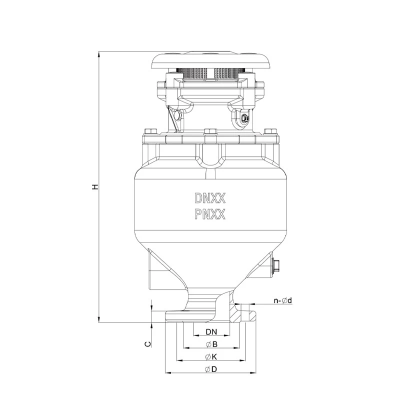 China RKSfluid Cerberus Series EN1092-2 Irrigation System Flange Sewage Combination Air Release Valve DN50 PN16 manufacturer