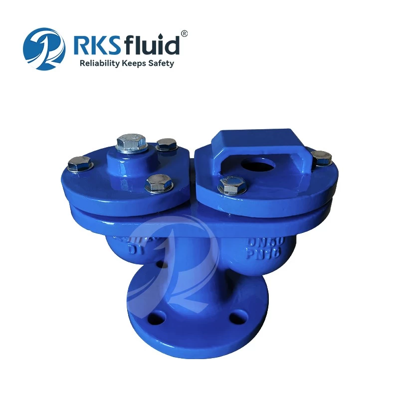 China Highly Efficient Remove Pipeline Gas DN50 Ductile Iron Combination Air Release Valve PN16 for Water Treatment manufacturer