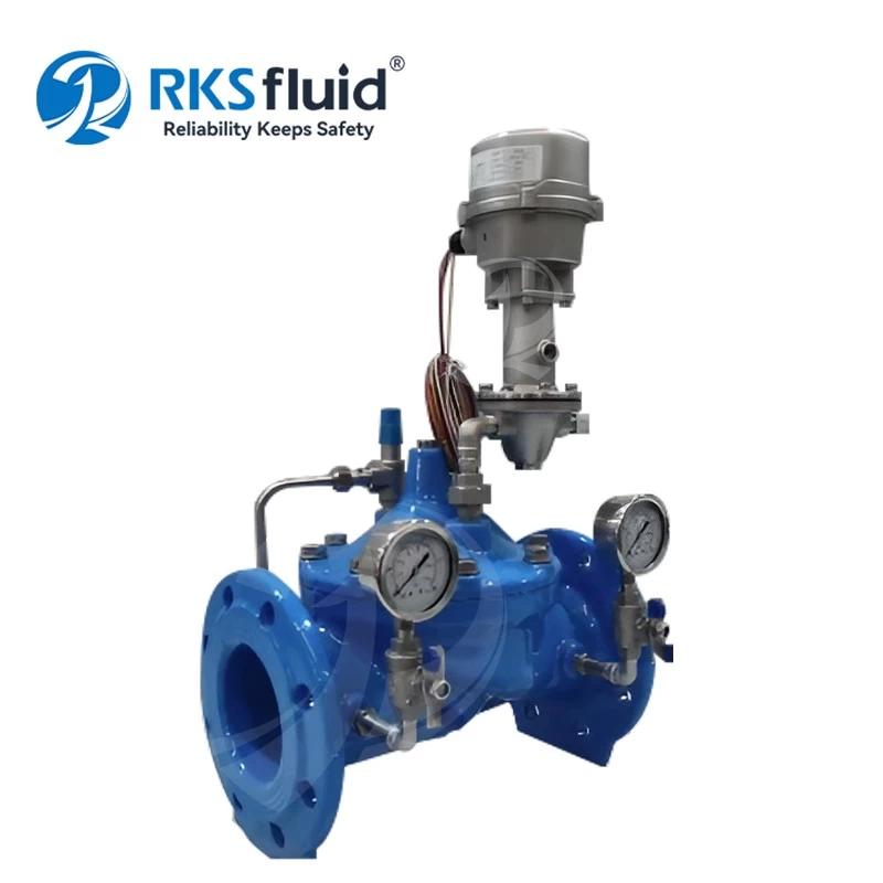 China K2S-E PRV Valve Ductile Iron Electric Smart Pressure Regulating Valve manufacturer
