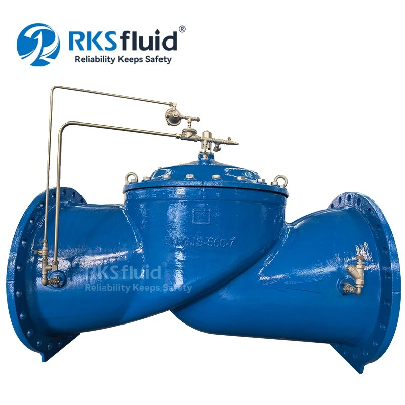 Chine Vanne de contrôle de débit automatique, réduction de pression K400, DN800 PN16 fabricant