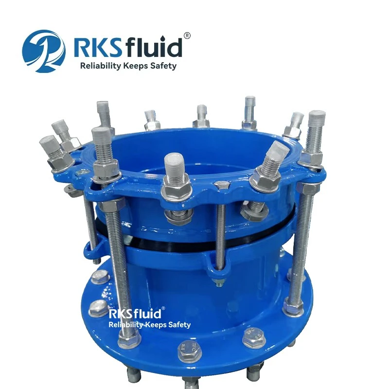 China Junta de desmontagem de flange dupla de ferro dúctil de instalação flexível de alta qualidade para tubo DI fabricante