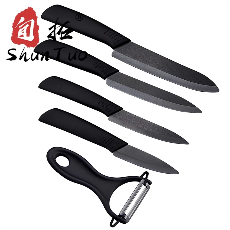 Ceramic Kitchen Knives Set 4 Pieces Knives, Peeler, Cutting Board - China  Fruit Knife Set and Kitchen Knife Set price