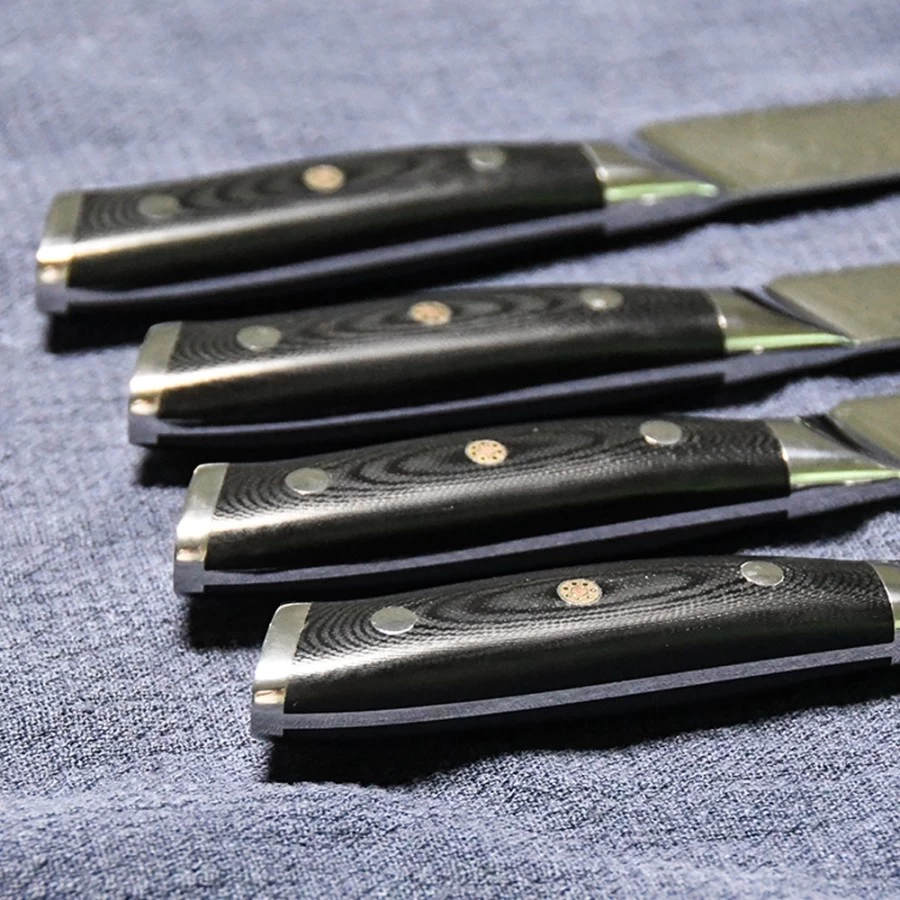 damascus knife factory china, Damascus serrated steak knives, 4pc damascus  steak knife price