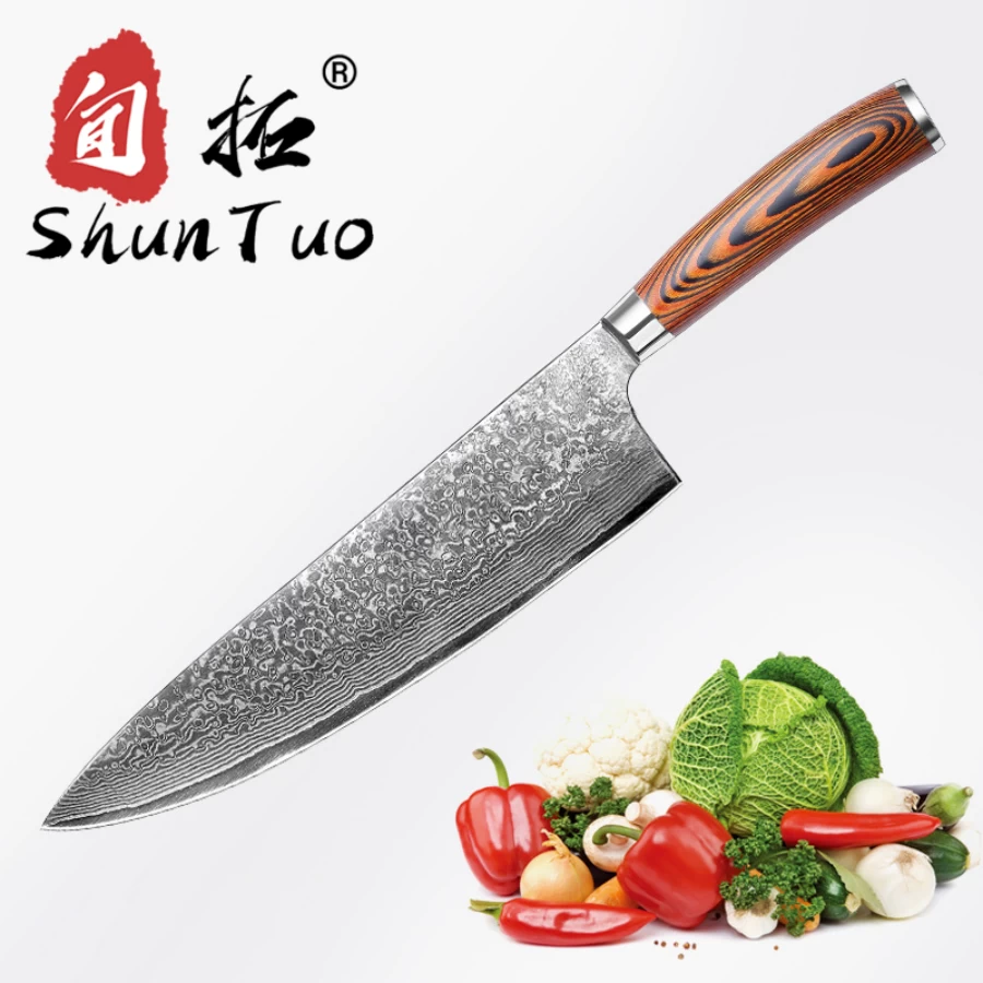 China Good Price Japanese Kitchen Knife 67 Layers 8 Inch Damascus Chef Knife manufacturer