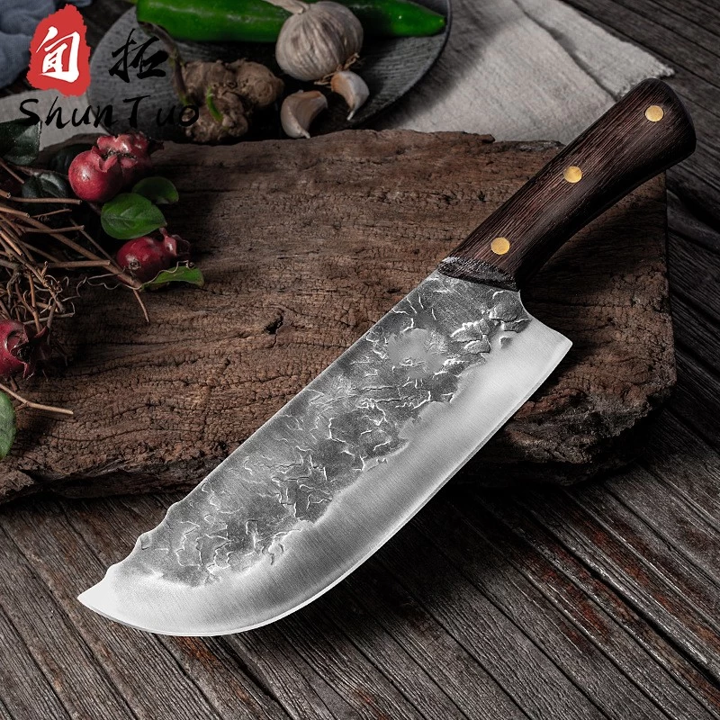 porcelana Fuente afilada multifuncional de la fábrica del cuchillo de carnicero de la cocina del acero inoxidable 5Cr15 fabricante