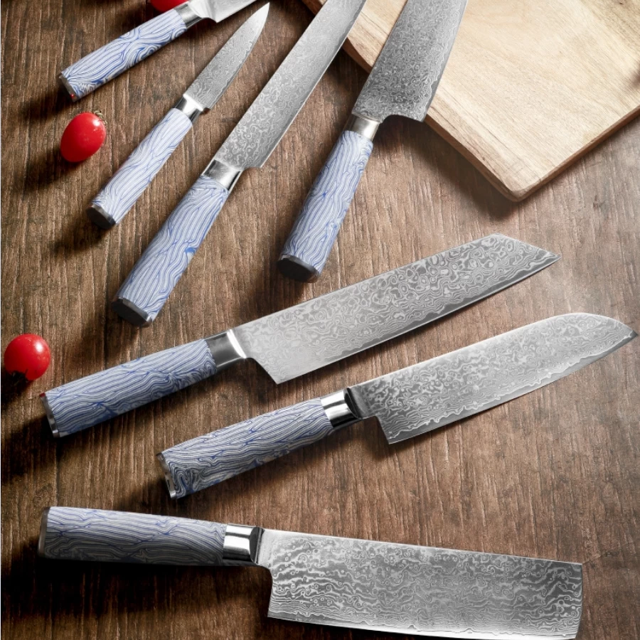 China Knives Kitchen Set Price in China, Damascus Kitchen Knife Wholesales manufacturer