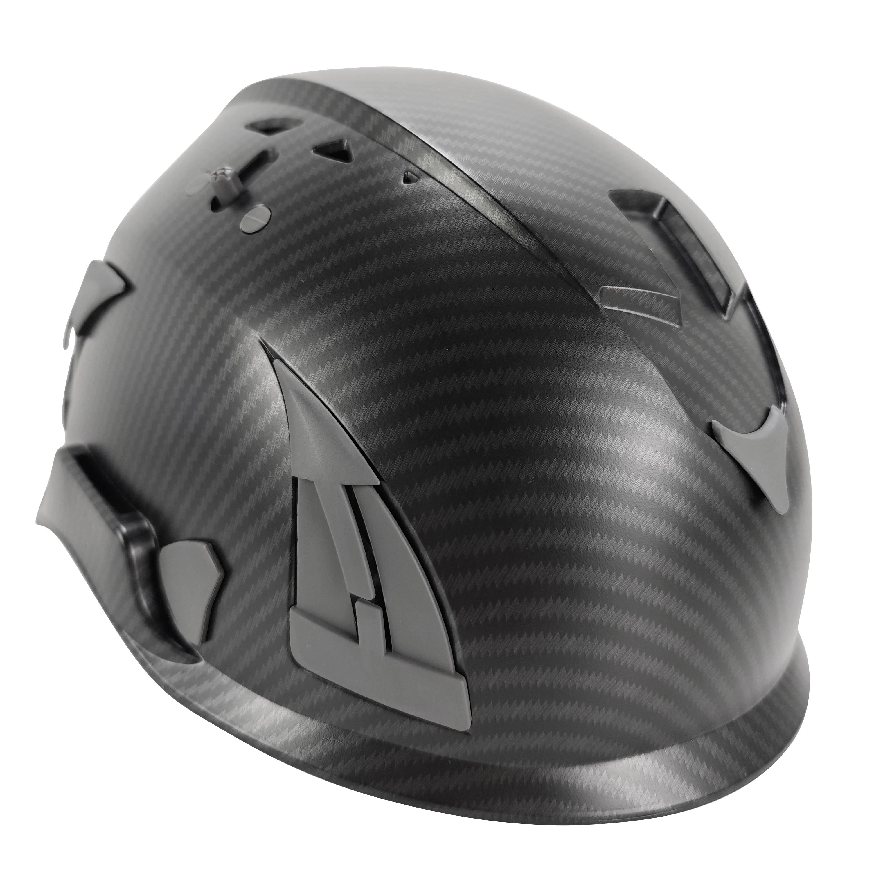 China Carbon fiber dippen design helmets CE EN397/CE EN12492 helmet for construction manufacturer